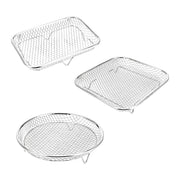 Air Fryer Rack, Stackable Metal Grill Basket, Square or Rectangle