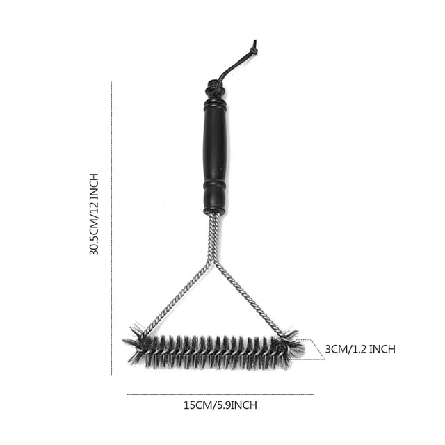 New Kitchen Accessories BBQ Grill Brush and Scraper Barbecue Kit Cleaning Brush - 12 inch brush