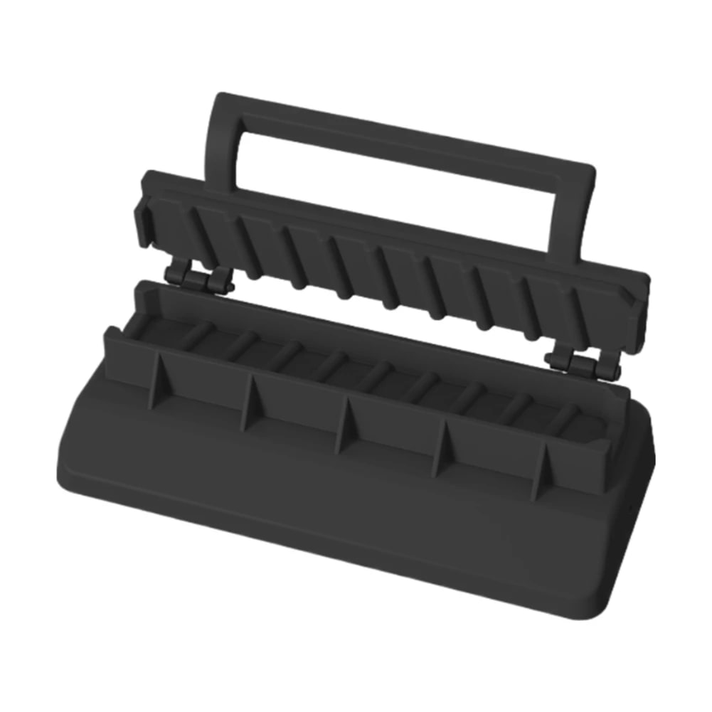 Manual Plastic Kabob Mould BBQ Skewer Maker, 29 x 12.7 x 9cm - Black