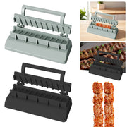 Manual Plastic Kebab Press Mould for BBQ Skewer Preparation, Shunmaii