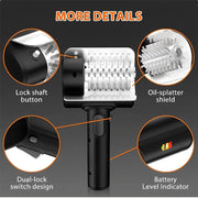 Electric BBQ Grill Cleaning Brush, 304 Stainless Steel, 800 RPM, 2000 mAh