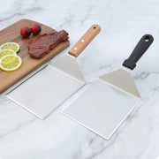 Metal BBQ Grill Spatula with Square Blade, Uncoated, 5 Styles
