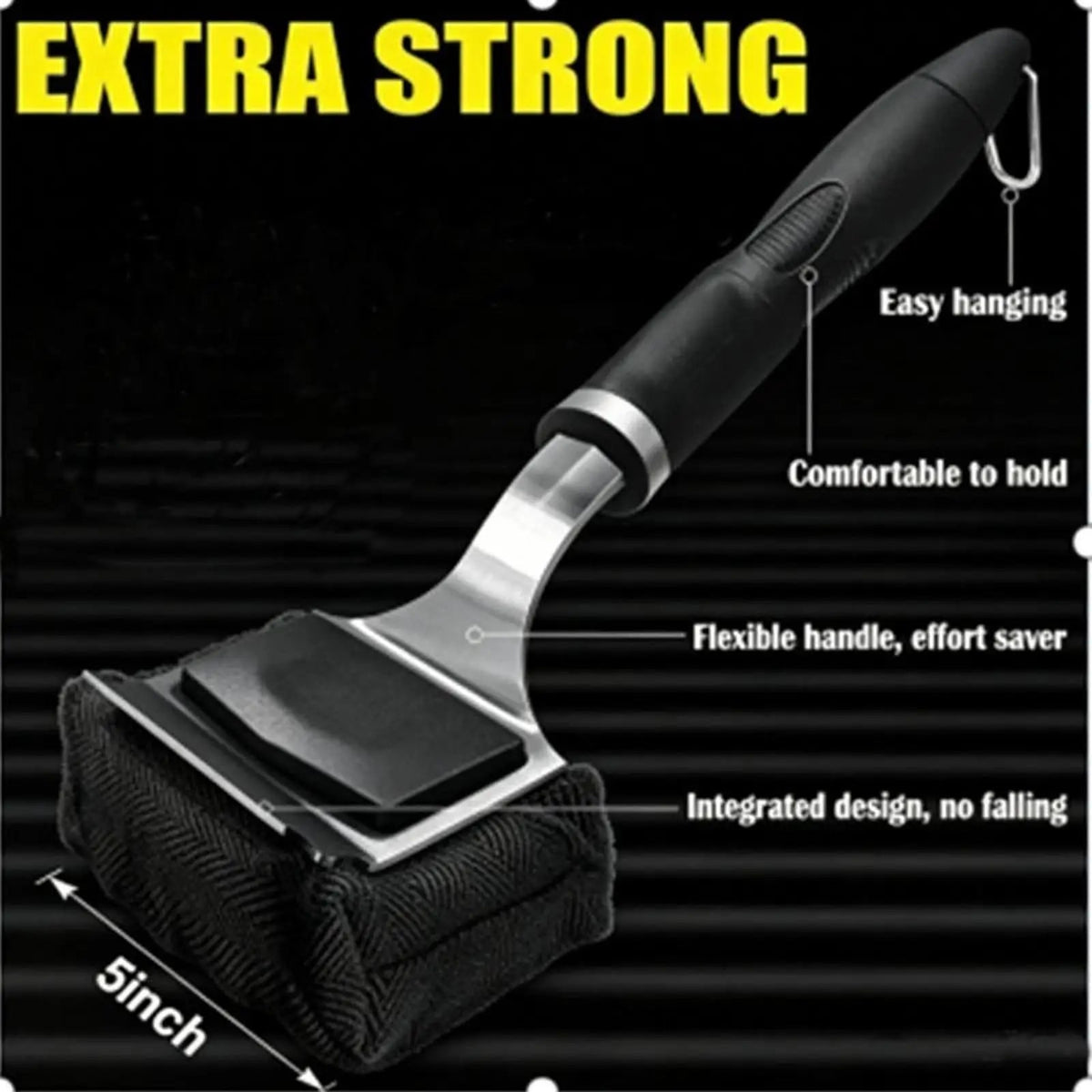 Kesoto Bristle-Free BBQ Grill Brush with Scraper, Stainless Steel, 42cm