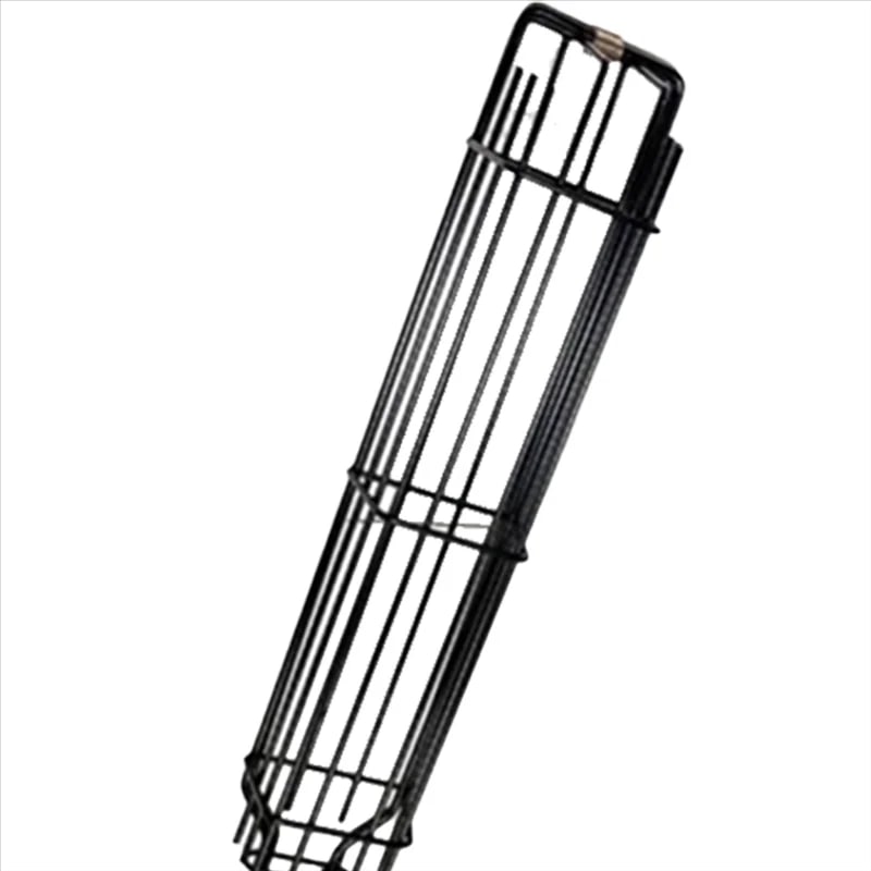 4-Piece Iron and Wood BBQ Grilling Basket Set, 48.5cm