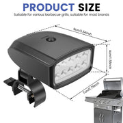 BBQ Grill Light, 10 LED, 200 lm, 360° Rotation, Heat Resistant