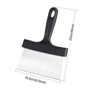 Stainless Steel Grill Scraper with Smooth Blade, 23cm BBQ Griddle and Pan Cleaning Tool