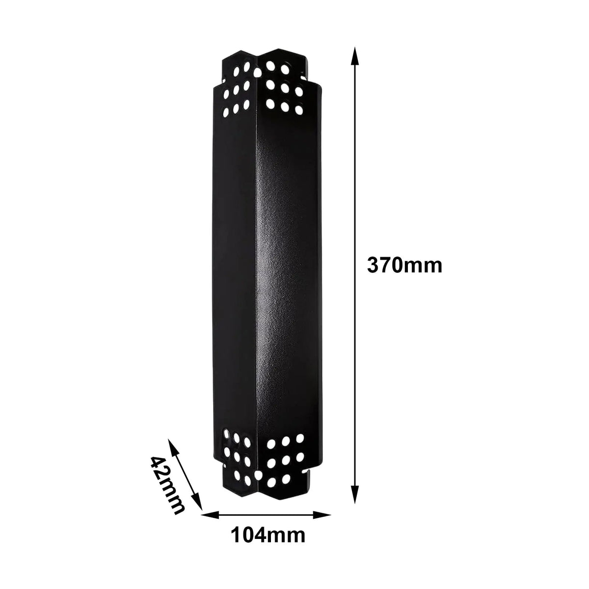 MagiDeal Enamel Heat Plate Fire Baffle for Gas Grill BBQ, 370 x 104 x 42mm