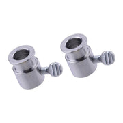2-Piece Rotary Grill Boundary Sleeves, Chrome-Plated Steel, Silver