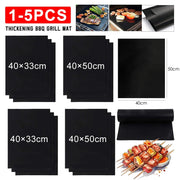 PTFE BBQ Grill Mat, Reusable Non-Stick Barbecue Baking Sheet, 40 x 50cm or 33 x 40cm