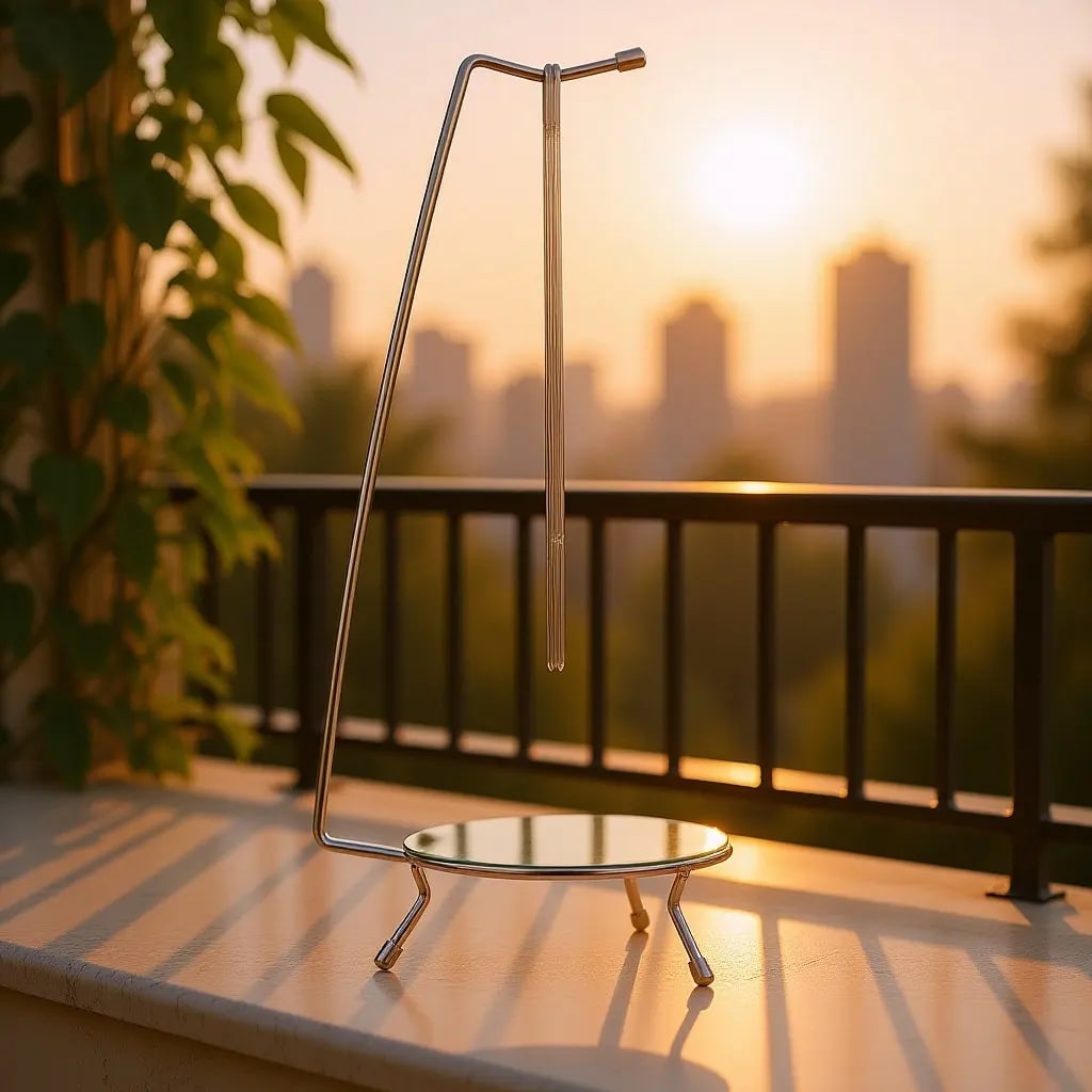 Stainless Steel Kebab Hanging Rack and Skewer Stand, 36cm BBQ Holder