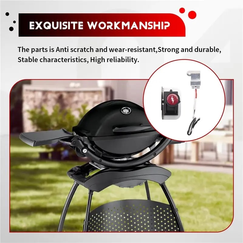 63788 Push-Button Igniter Kit for Weber Q320 2008 and Q3200 2014 Gas Grills