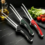 Stainless Steel BBQ Tongs with Non-Scalding Handle, 24cm