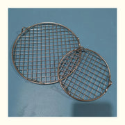 Round 304 Stainless Steel BBQ Grill Mesh Grid with 20mm Feet, Multiple Diameters