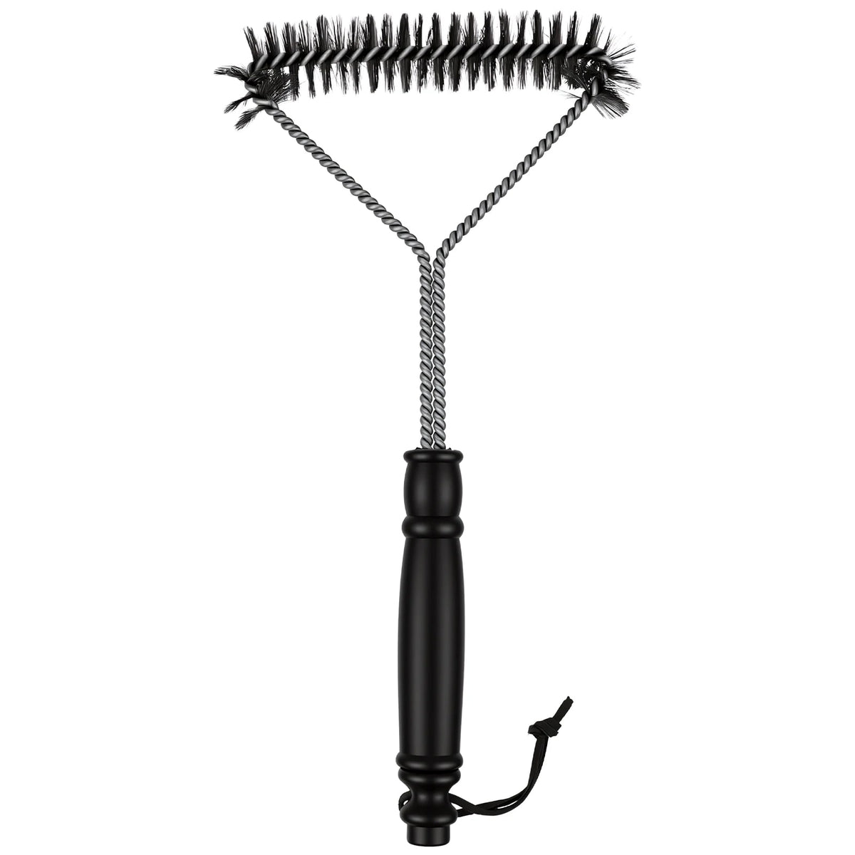 Stainless Steel BBQ Grill Brush with Triangular Bristle Layout, 30.5cm