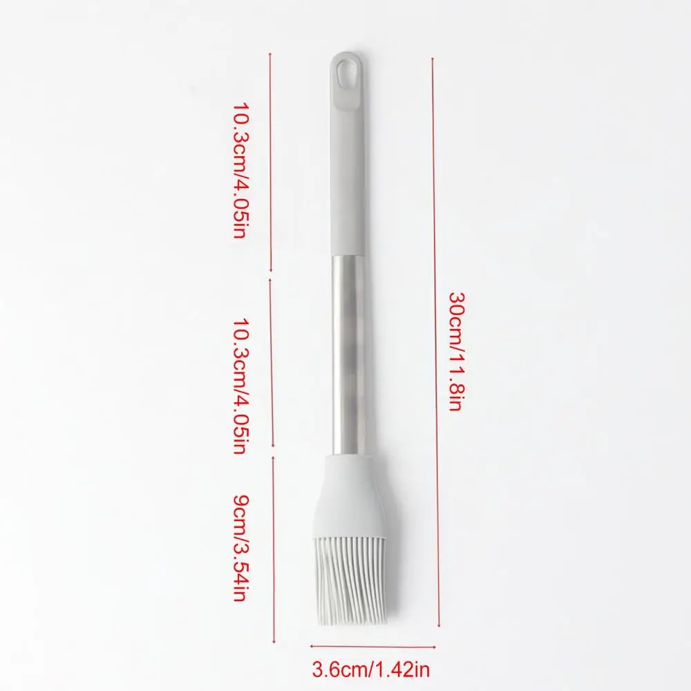 Silicone BBQ Basting Brush, 30 cm Heat-Resistant Food Brush for Marinades, Butter and Sauc