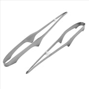 Stainless Steel BBQ Tongs, 24.5cm, Silver, Self-Standing