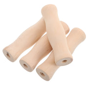 Wooden BBQ Utensil Handles, 4-Piece Set, 11cm, 8mm Hole