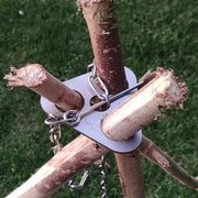 Steel Portable Tripod Hanging Rack with Chains and Grill Hook