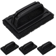 Grill Cleaning Brush with Scrubbing Pad for BBQ Racks, Black Plastic, 15cm