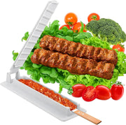 Manual Kebab Press Maker ABS Meat Skewer Mould, 32cm, Black or White