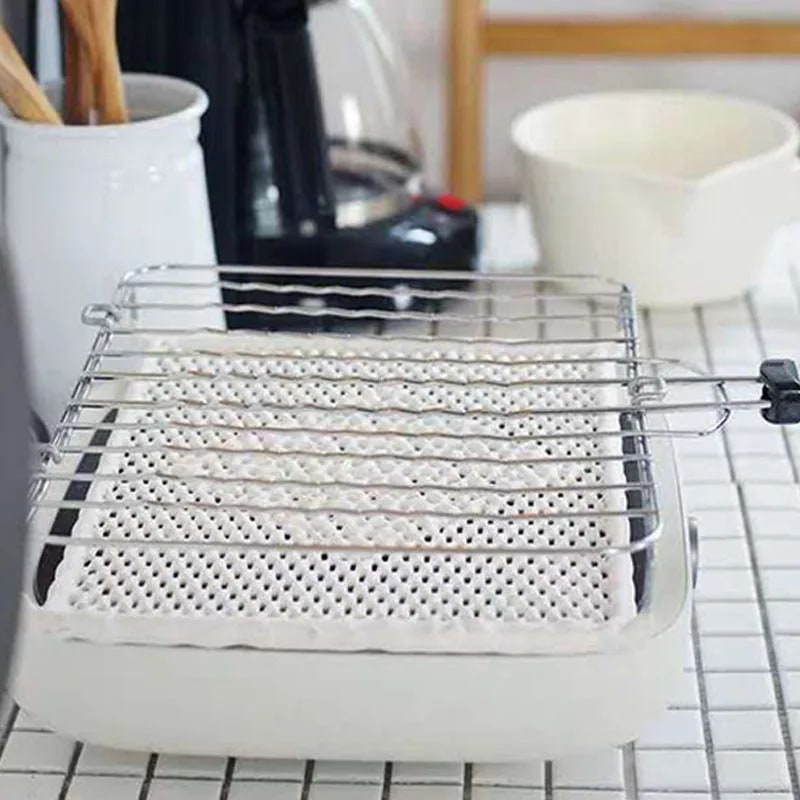Ceramic BBQ Grill Mesh, Chromium-Plated Iron Cooking Basket, Multiple Sizes