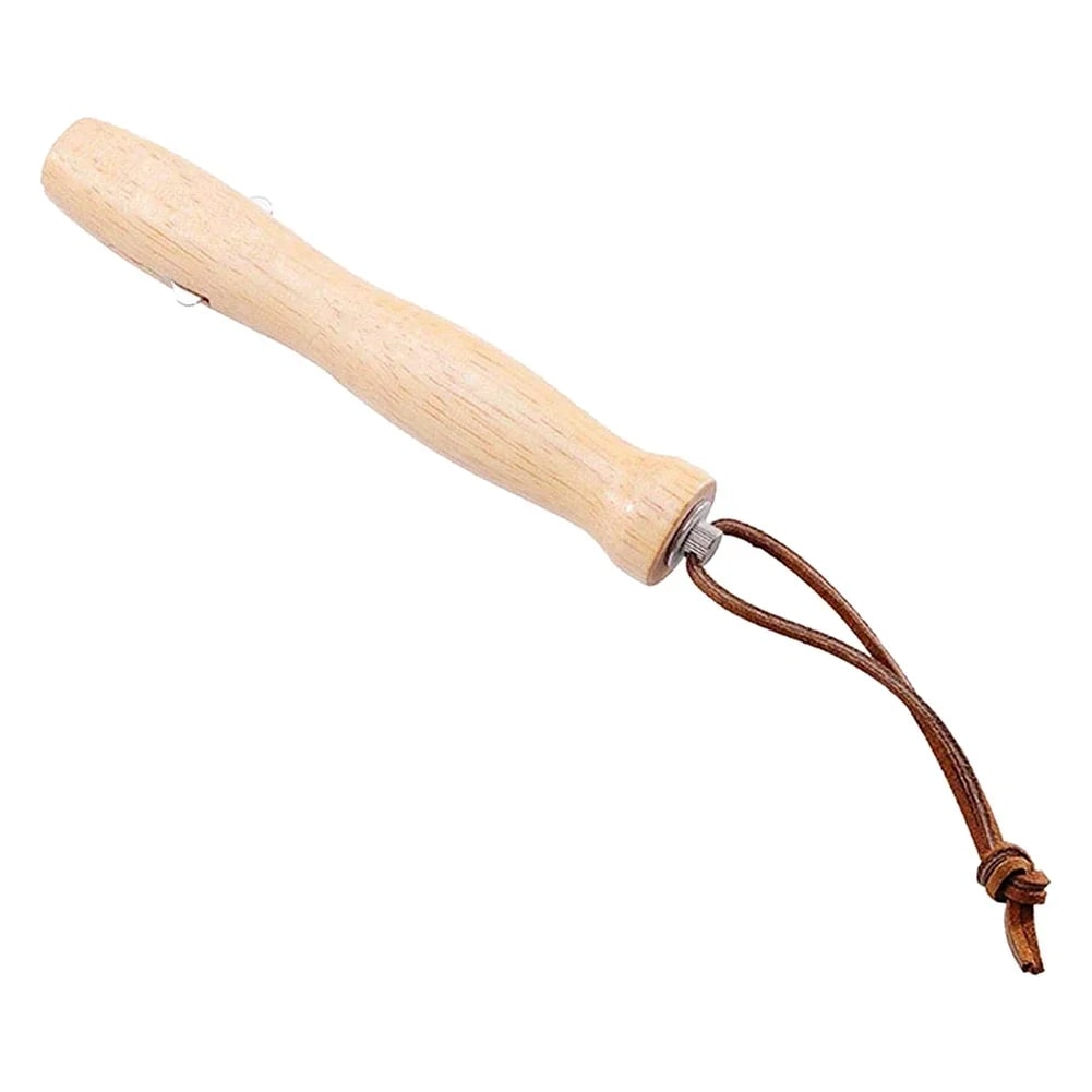 Stainless Steel Telescopic BBQ Fork with Wooden Handle, 720mm