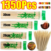 Disposable Bamboo BBQ Skewers, 15-30cm, 90-1350 Pieces