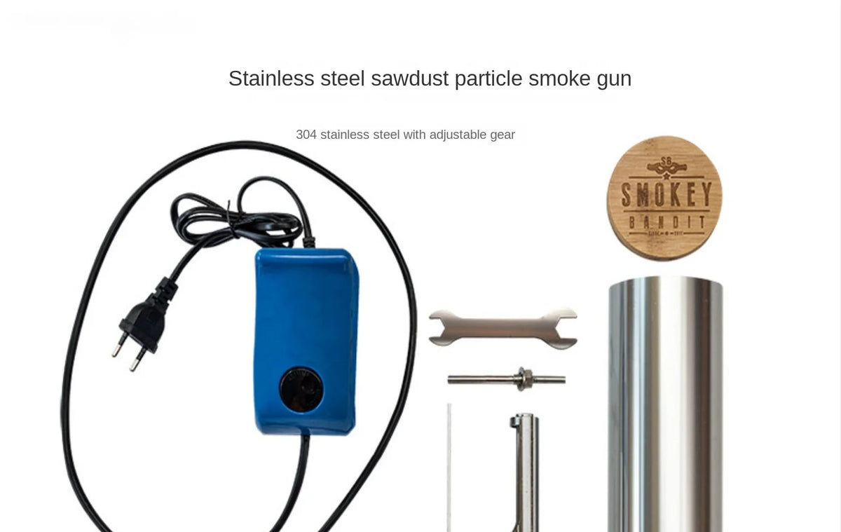 Cold Smoke Generator for BBQ Smoking with Electric Blower, L Size