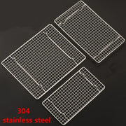 304 Stainless Steel BBQ Grill Mesh, Baking Rack and Tray Net, Multiple Sizes