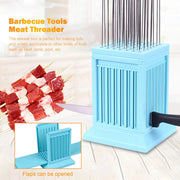 49-Hole Portable BBQ Skewer Stringer Box Meat Kebab Maker