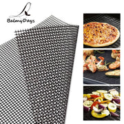 BalmyDays PTFE BBQ Grill Mesh Mat, Reusable Non-Stick Liner, 40cm Options