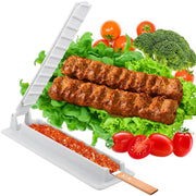 Manual Plastic Kebab Maker Press, 32cm BBQ Skewer Mould, 1 or 2 Pack