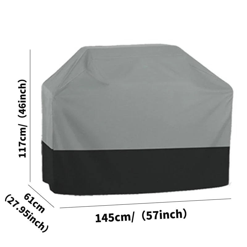 Outdoor BBQ Cover, Waterproof Fabric Grill Cover, 5 Sizes - 21D 145x61x117cm