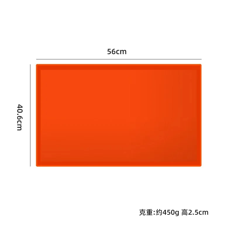 Silicone Griddle Cover Mat, Orange Protective BBQ Grill Cover, 4 Sizes