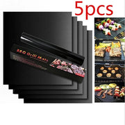 PTFE BBQ Grill Mat 40 x 33cm Reusable Non-Stick Barbecue Cooking Pad