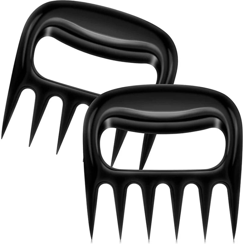 Meat Shredder Forks, Black PP Bear Claws for Pulled Pork and BBQ - 2pcs