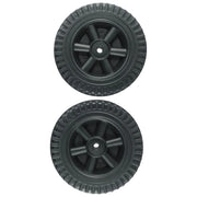 LEENKEA BBQ Grill Wheels, Plastic, 152mm, 8-10mm Hole, 2 Pack