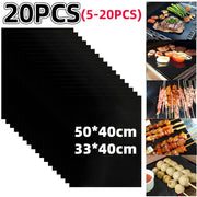 Non-stick BBQ Grill Mat, Teflon, Reusable, 33 x 40cm or 50 x 40cm