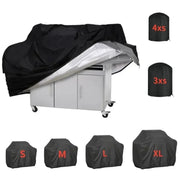 BBQ Grill Cover, 210D Silver Coated Oxford Polyester, Waterproof Outdoor Barbecue Cover, 6 Sizes