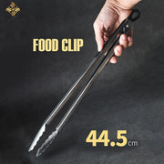 Stainless Steel BBQ Tongs, 20.8-49cm, Scalloped Ends, Multiple Sizes
