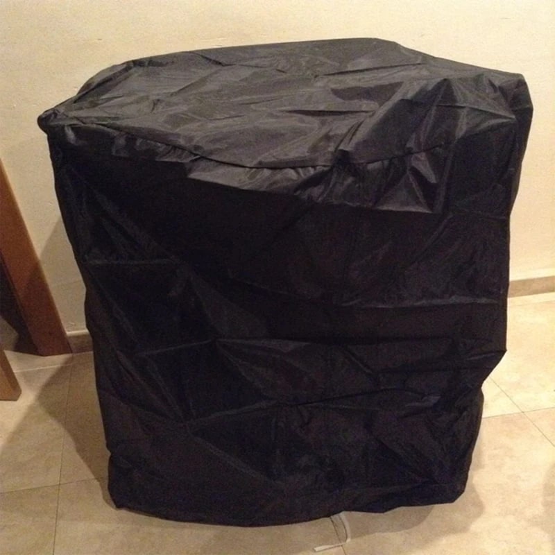 Black Waterproofed Fabric BBQ Grill Cover, 82 x 66 x 101 cm or 89 x 64 x 112 cm