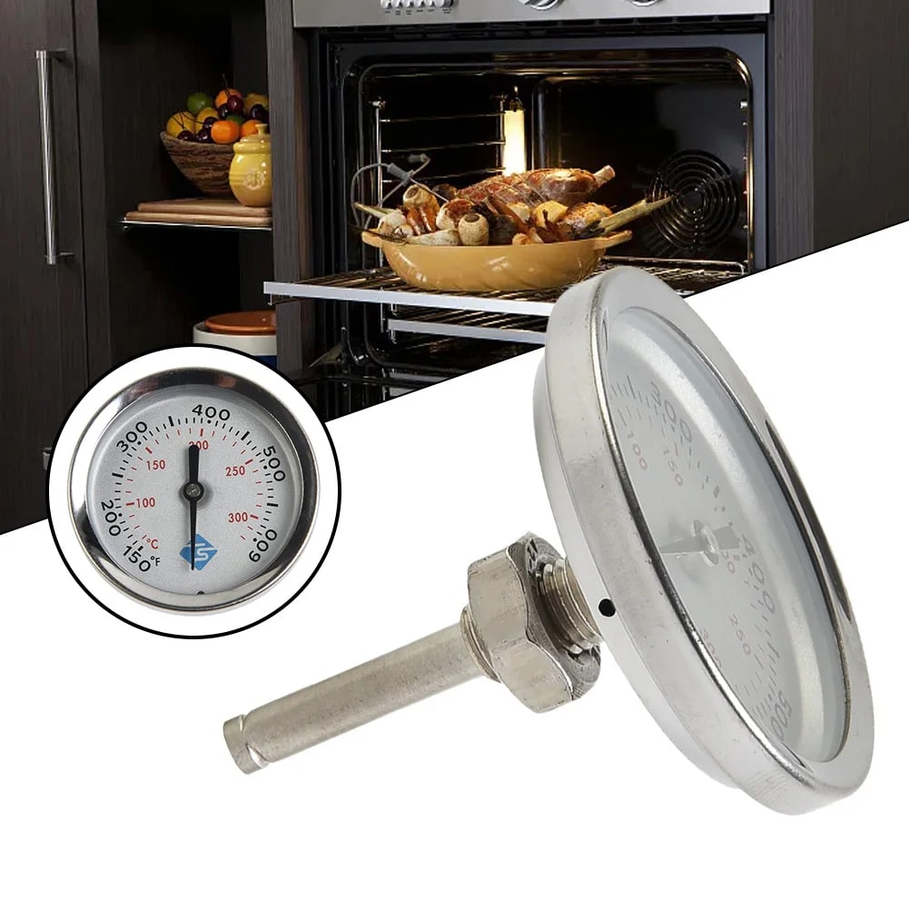 LEENKEA Stainless Steel BBQ Grill Thermometer Replacement for Weber Q320,