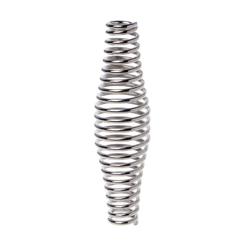 Stainless Steel BBQ Spring Handle 11cm Silver, 17mm End Diameter