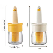 Silicone Oil Bottle with Basting Brush for Barbecue and Baking