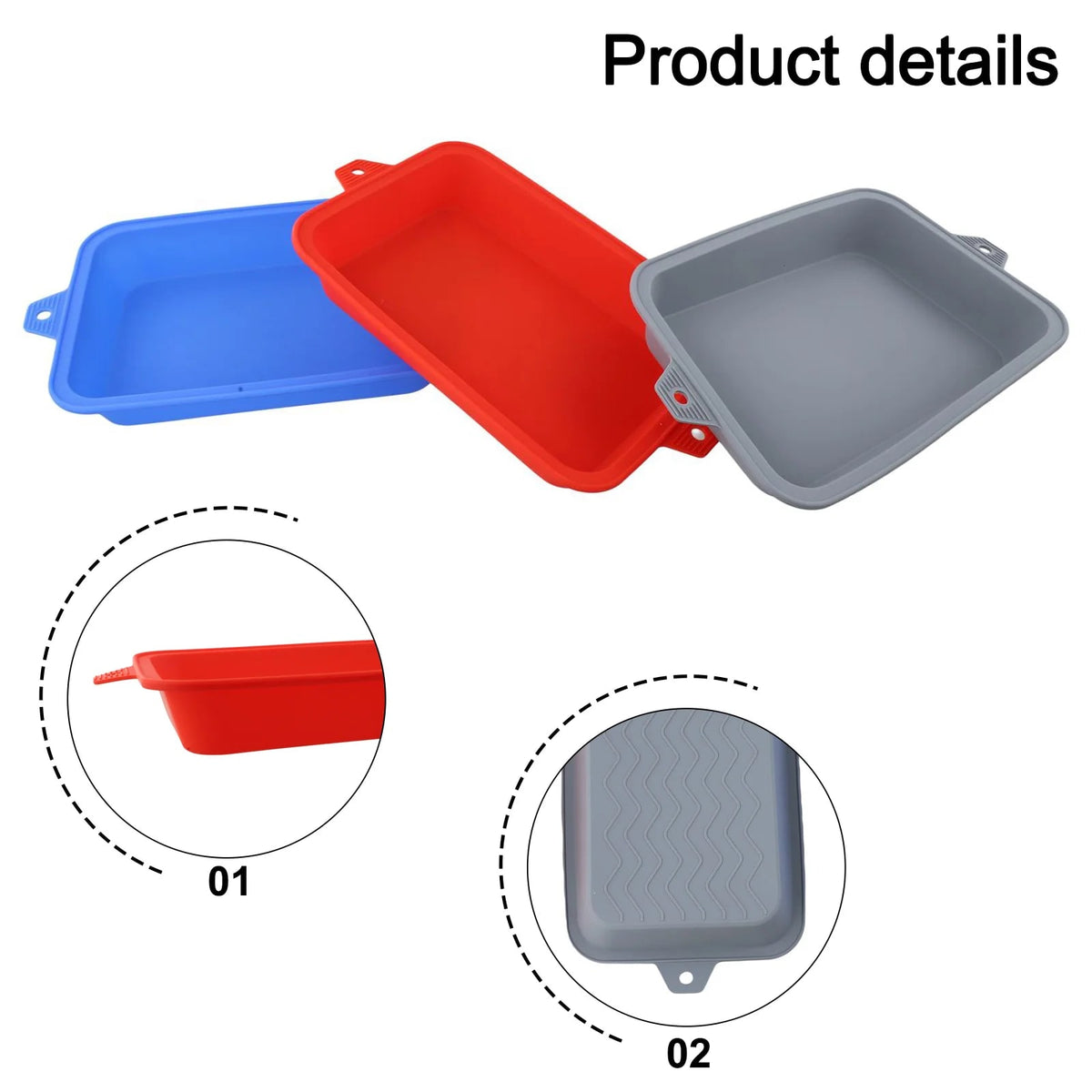 LEENKEA Silicone Drip Pan Liners by LEENKEA, Reusable Grease Tray Liners