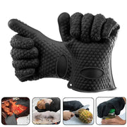 Heat-Insulated Rubber BBQ and Oven Gloves, Venlohome 1 or 2 Piece Options