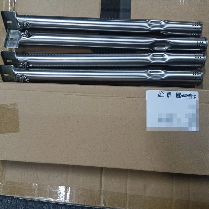 Adjustable Stainless Steel BBQ Gas Grill Burners, 4 Pack, 30-45cm