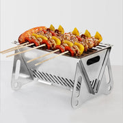 Portable Foldable Stainless Steel Charcoal Grill 20 x 17.5 x 11 cm