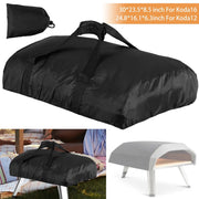Outdoor Pizza Oven Cover for Ooni Koda 12 & 16, Black Oxford Fabric