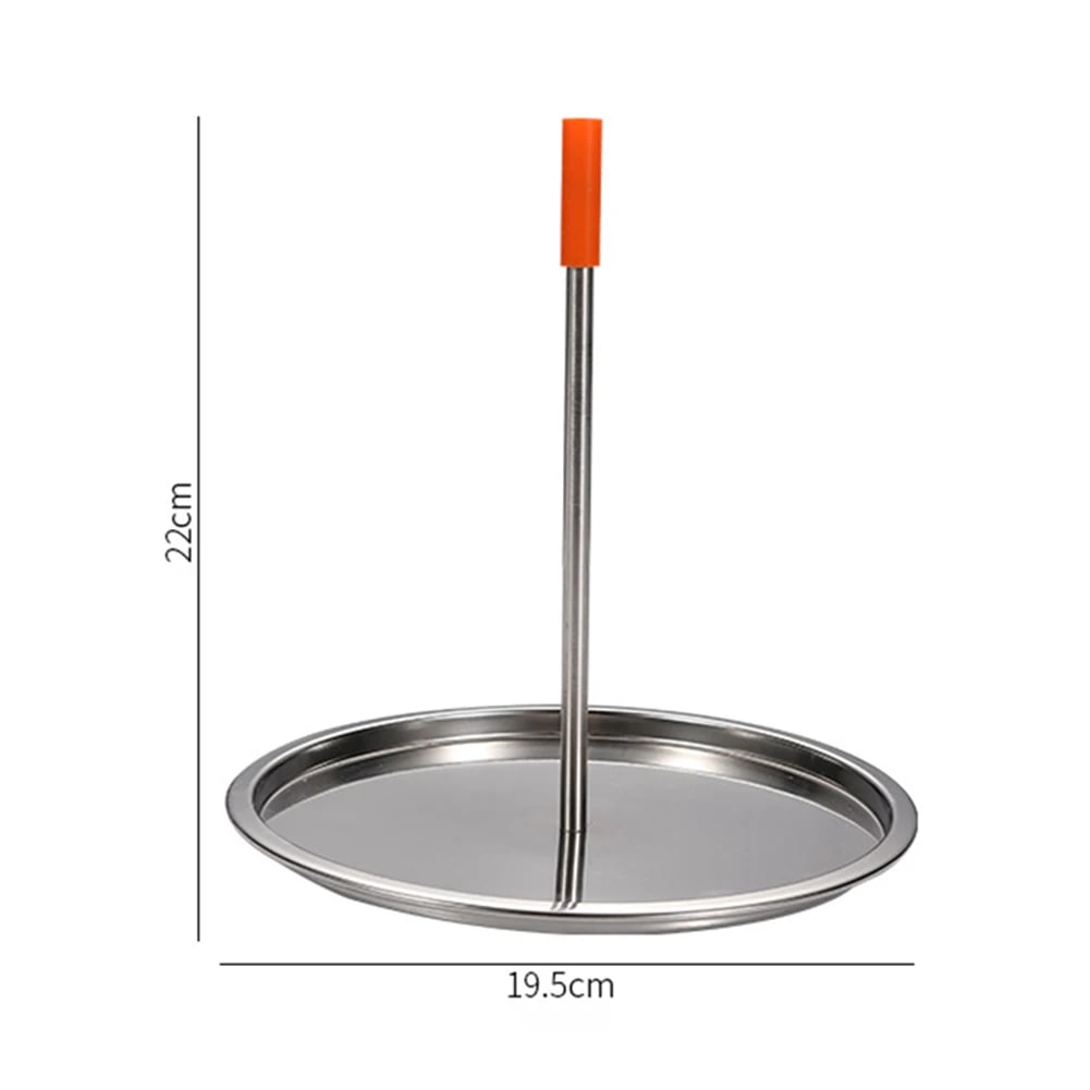 Vertical Chicken Roaster Rack Metal BBQ Holder 27 x 25cm